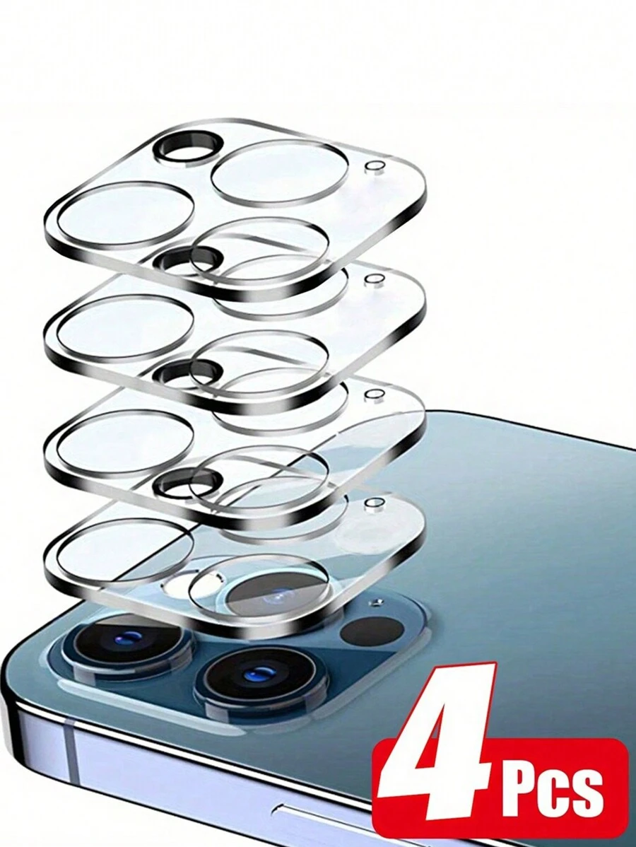 4 Packs Camera Lens Protector Compatible Compatible With Iphone 16 12