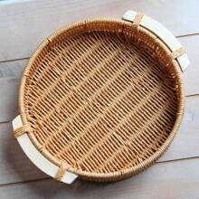 Round Organizer Tray Basket For Serving Breakfast, Cold Cuts, Sweets And Snacks - 35x4cm - 彩色 - 查看 4