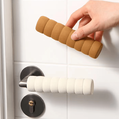 1/2pcs Door Handle Protective Cover Anti-Collision Cover Anti-Static Child Thickened Spiral Door Handle Anti-Collision Cover