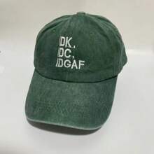 1入IDK IDC字母刺繡洗水棉野球帽，街頭嘻哈風格運動休閒帽，戶外遮陽帽，透氣舒適棒球帽，適合跑步、釣魚、戶外活動，送禮佳品 - IDK - 查看 12