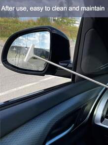 8.2-38.6 Inch Retractable Car Side Mirror Wiper, Windshield Cleaner, Portable Car Interior & Exterior Cleaning Accessory For Rainy & Foggy Weather - 1PCS - View 4