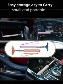 8.2-38.6 Inch Retractable Car Side Mirror Wiper, Windshield Cleaner, Portable Car Interior & Exterior Cleaning Accessory For Rainy & Foggy Weather - 1PCS - View 7