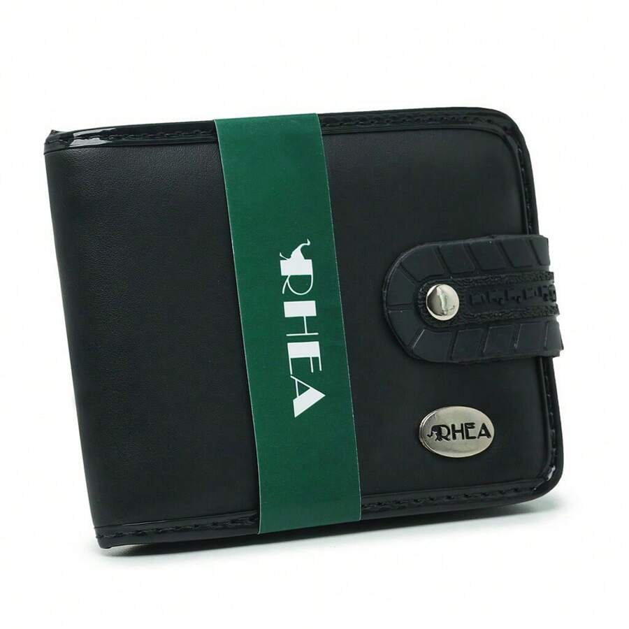 Men's Wallet With Large Button Closure, Card, Lightning Offer - màu đen - Xem 1