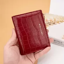 鳄鱼皮纹理小钱包 多功能优雅拉链零钱包 女士礼物 Bresmas 卡夹 卡夹 钱包 名片夹 信用卡夹 身份证夹 卡片夹 女士 女士钱包 迷你钱包 钱包 钱包 卡片钱包