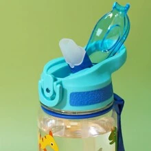 1 chiếc cốc nhựa cách nhiệt in hình hoạt hình dễ thương dung tích 21oz (khoảng 600ml) có ống hút, thích hợp cho du lịch ngoài trời, đi bộ đường dài, đi học - Nhiều màu - Xem 10