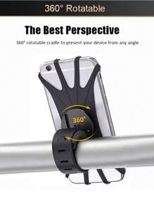 1 szt. Wielofunkcyjny uchwyt na telefon do roweru, obrotowy silikonowy stojak na telefon do roweru górskiego o 360 stopni