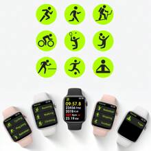 Microwear 2.08英寸LTPO智能手表，兼容安卓和iOS系统，拥有170多种运动模式、ChatGPT AI语音助手、心率监测、血氧监测和睡眠监测功能 - 銀色 - 查看 11