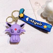 pocket monsters Eevee Family Keychain Cartoon Doll School Bag Pendant Car Keychain Pendant Small Gift - Multicolor - View 16