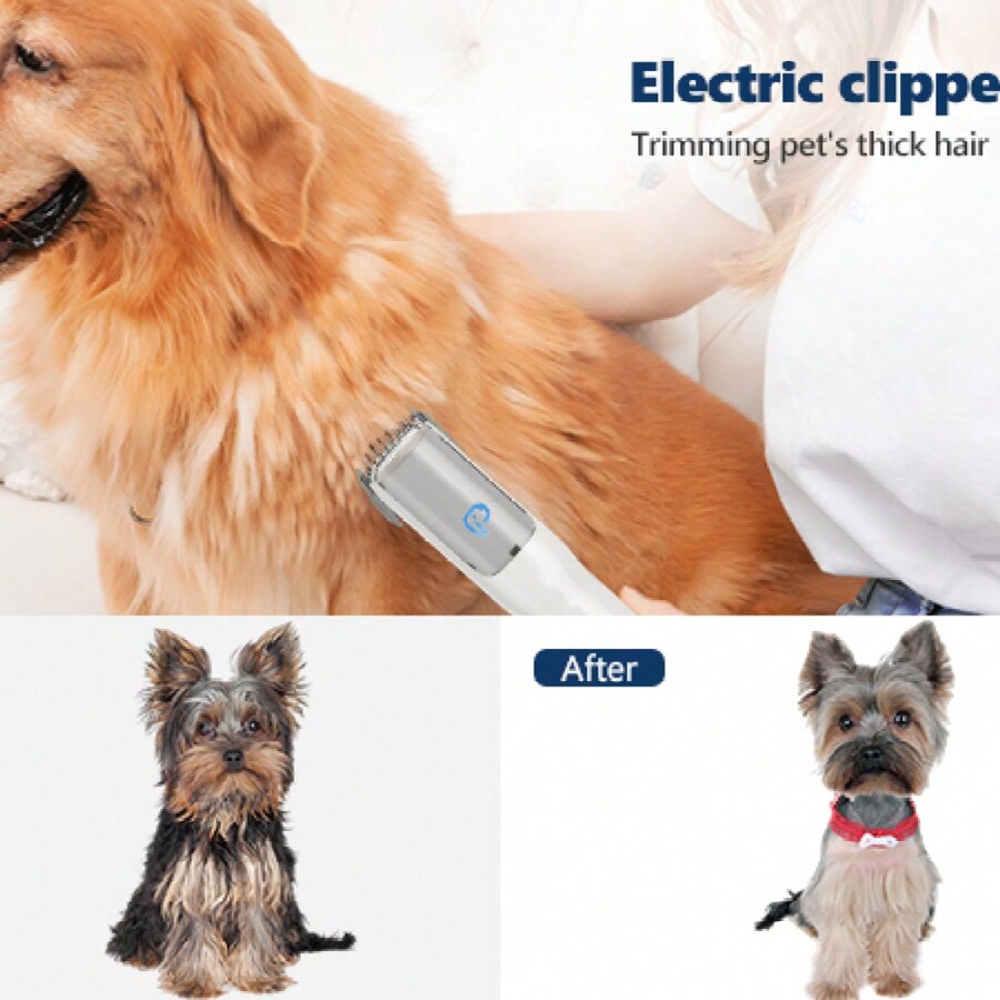 Pet Hair Remover, Dog Grooming Kit With 2L Vacuum Suction 99 Pet Hair