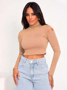 Women Blouses - 香檳色 - 查看 4