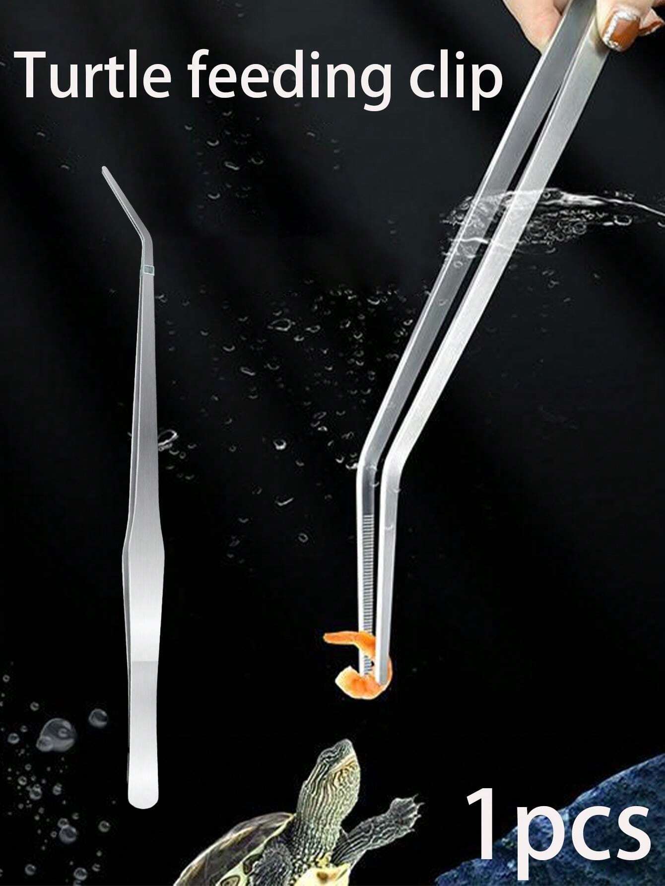 1pc Pet Turtle/Reptile Feeding Clip/Tweezers, Extended Long Reach