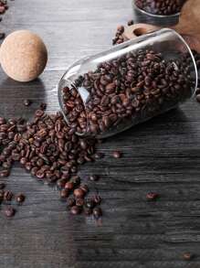 1 件装玻璃食品储存罐，带密封软木盖，透明食品容器，带密封软木塞，适用于厨房食品储藏室，适用于茶、咖啡、糖、面粉、香料、谷物、坚果、糖果、饼干、厨房配件 - 無色 - 查看 6