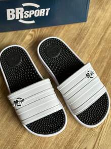 Men's Flip Flops Sandal Slide Br Sport Massaging Insole - 白色 - 查看 4