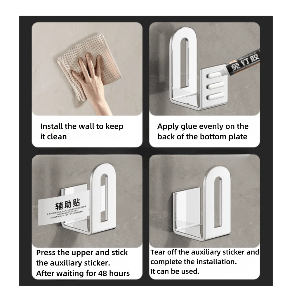 No Need Drill Pot Lid Holder Wall Mounted Rack, Kitchen Board/Cutting