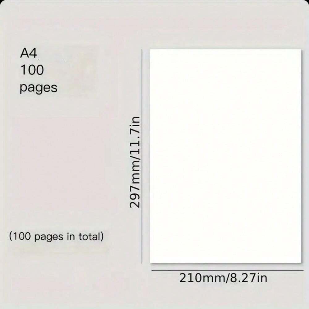 100pcs A4 Blank Drawing Paper, Suitable For Anime Drawings, Hand