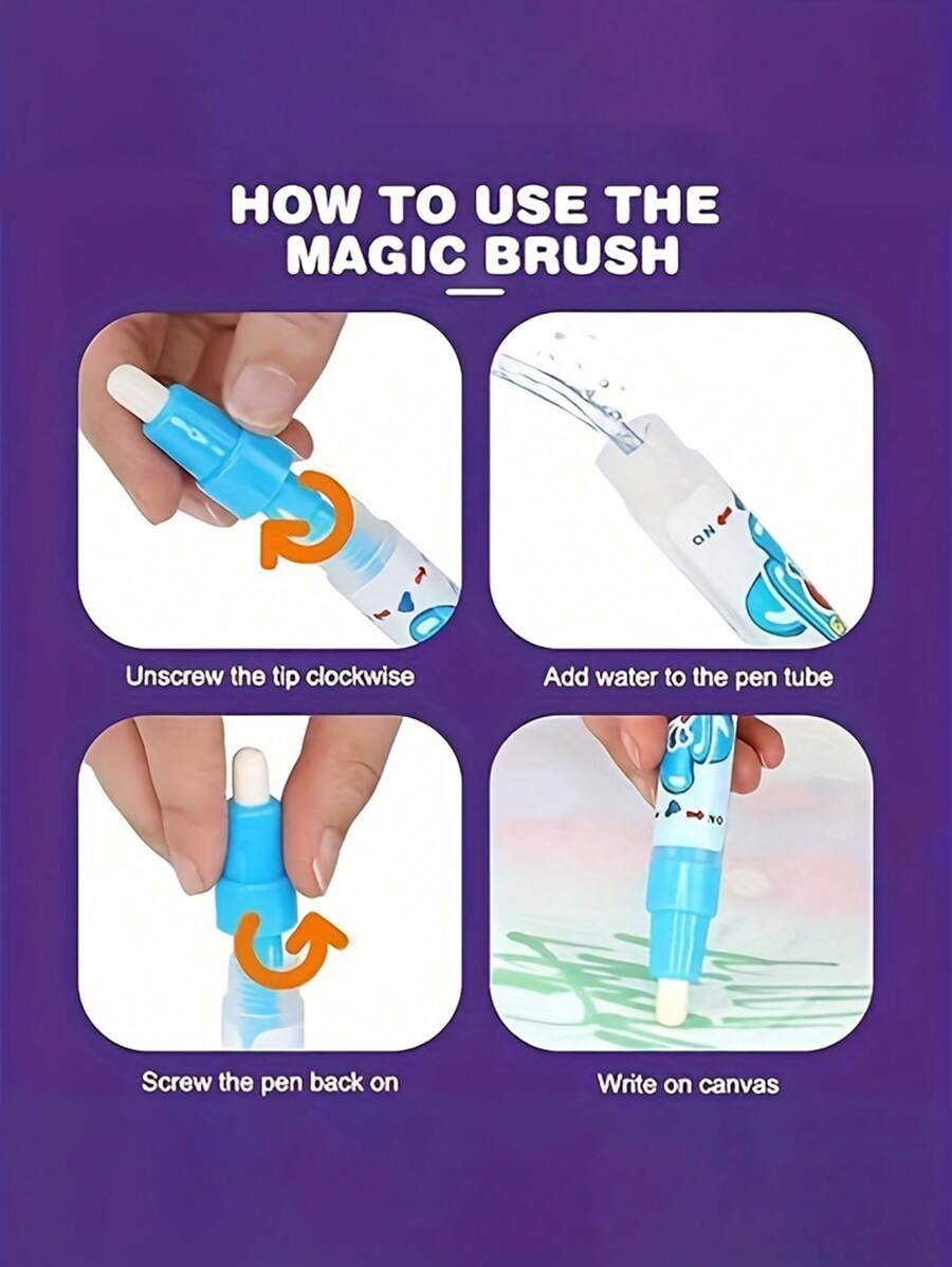 Reusable Magic Doodle Mat And Water Drawing Canvas For Kids MessFree