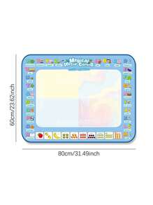 Reusable Magic Doodle Mat And Water Drawing Canvas For Kids - Mess-Free Painting Fun, Portable Art Playset, Educational Toy With Alphabet And Numbers Design