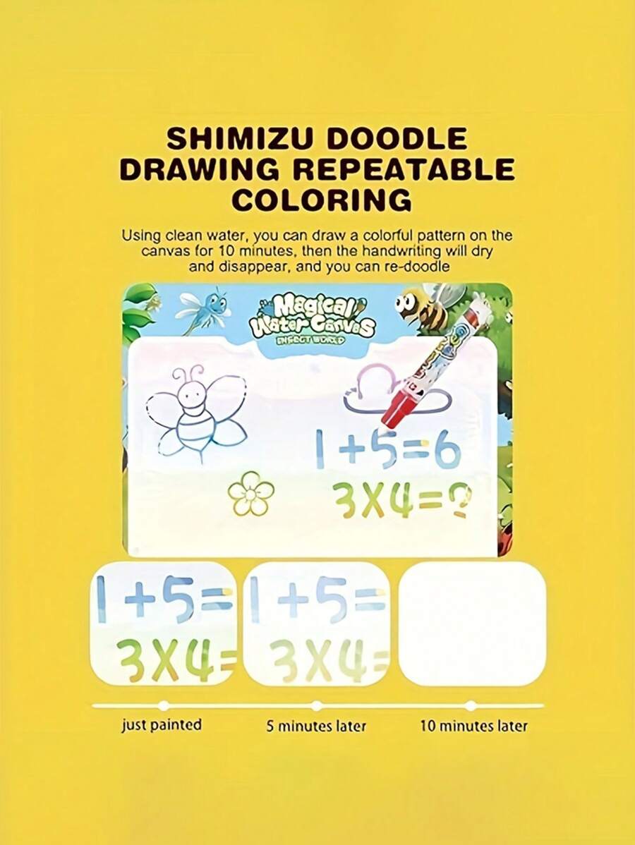 Reusable Magic Doodle Mat And Water Drawing Canvas For Kids MessFree