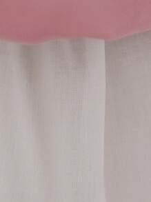 Baby Girls' Broad Strap 3D Floral Mesh Flower Girl Wedding Party Dress Princess Birthday Formal Outfit, Suitable For Dinner, Excluding Hair Accessories