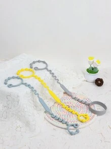 3 件/套婴儿玩具硅胶奶嘴夹、可调节弹性杯架，适用于婴儿推车、高脚椅、婴儿床、摇篮、购物车、汽车座椅、包包，可作为万圣节、感恩节、圣诞节婴儿礼物 - 彩色 - 查看 1