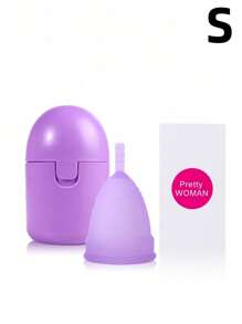 一套A级硅胶月经杯，卫生且可重复使用。