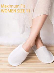 1双婚庆派对酒店客房一次性用品，婚礼英文字母闪亮无纺布拖鞋，圣诞节 - 玫瑰金team bride拖鞋 - 查看 6