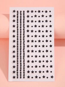 1 st. Acryl Diamantvormige Zelfklevende Gezichtsjuwelen, Strass Stickers Voor Gezicht, Lichaam, Ogen, Haar, Gebruikt Voor Make-up, Feest, Festival, DIY Decoratie, Stervormige Diamanten