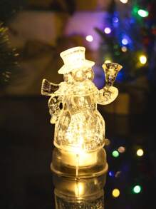 1 件圣诞 LED 无焰雪人圣诞树蜡烛、圣诞灯饰、圣诞道具、房间装饰圣诞装饰圣诞灯卧室装饰家居装饰派对装饰节日圣诞礼物感恩节圣诞树装饰饰品 - 黃色 - 查看 2