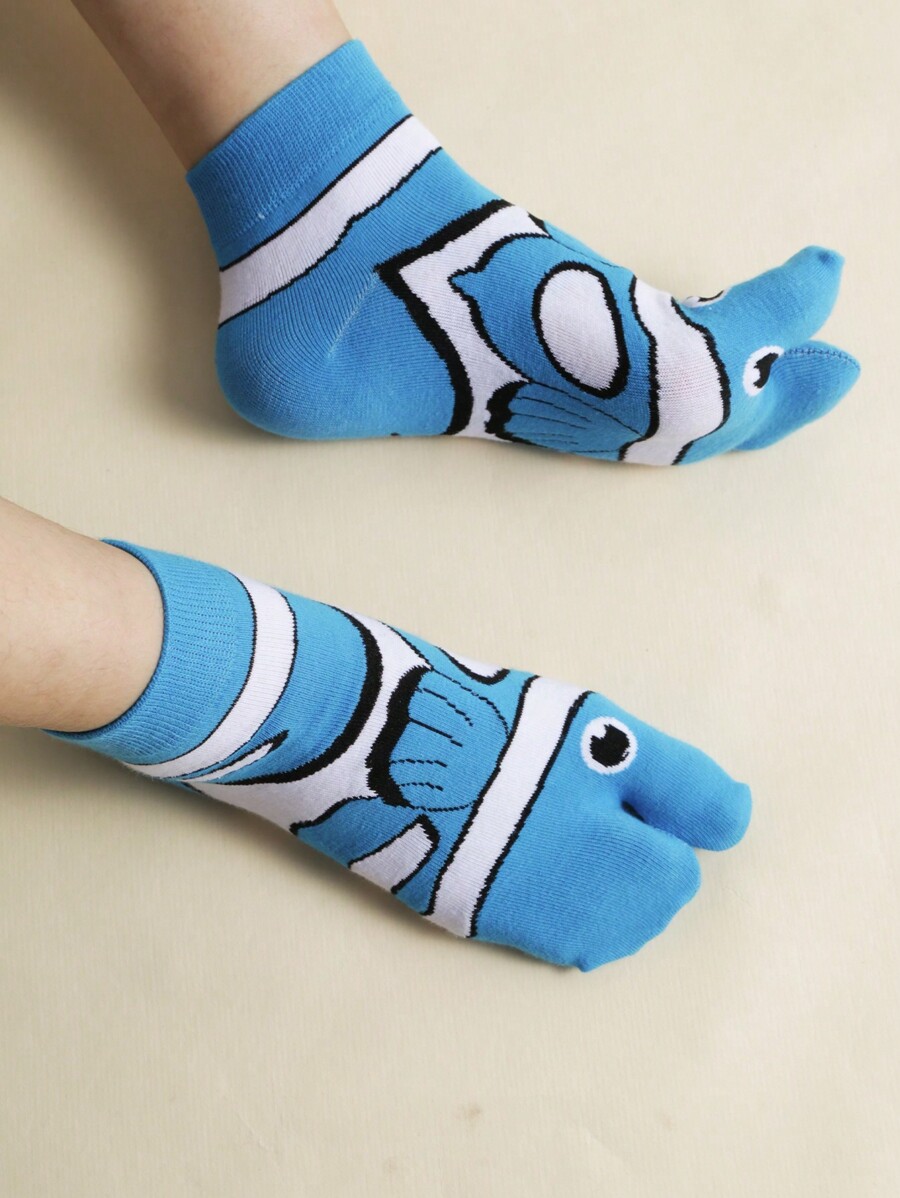 1 Pair Men Funny Casual Fish Toe Socks for Sale Australia New