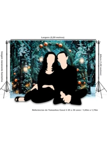 3D Sublimated Fabric Photographic Background Christmas 2.20x1.50 Horizontal - FFF-2195 - View 5