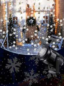 1 đèn chiếu hình bông tuyết, quà tặng Giáng sinh, đèn chiếu sáng ngày lễ cho tiệc, tụ họp tại nhà, trang trí tiệc sinh nhật, không khí phòng ngủ & phòng khách, quà tặng ngày lễ thiết yếu, trang trí phòng trang trí Giáng sinh đèn Giáng sinh trang trí phòng ngủ trang trí nhà trang trí tiệc lễ hội ngày lễ quà tặng giáng sinh lễ tạ ơn trang trí cây thông Noel đồ trang trí - trắng - Xem 3