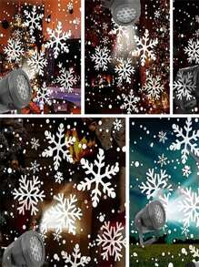 1 đèn chiếu hình bông tuyết, quà tặng Giáng sinh, đèn chiếu sáng ngày lễ cho tiệc, tụ họp tại nhà, trang trí tiệc sinh nhật, không khí phòng ngủ & phòng khách, quà tặng ngày lễ thiết yếu, trang trí phòng trang trí Giáng sinh đèn Giáng sinh trang trí phòng ngủ trang trí nhà trang trí tiệc lễ hội ngày lễ quà tặng giáng sinh lễ tạ ơn trang trí cây thông Noel đồ trang trí - trắng - Xem 6