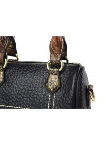 Túi đeo chéo thời trang 2024 Túi da mềm cho nữ Túi tote đơn giản chất lượng cao Túi xách Boston cổ điển Túi đeo vai nữ - màu đen - Xem 9