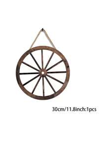 1/3 Pcs Four-Wheeler Decoration Pendant, Wooden Cowboy Party Decoration, Wooden Cart Decoration Of Retro Country Four-Wheeler, Home Decoration Pendant, Suitable For Bar Garage Indoor And Outdoor (Brown, 7.87/11.8 Inches).