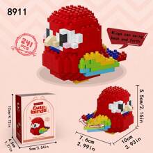 1 件可爱小鸟拼接微粒积木玩具，迷你鹦鹉形状桌面装饰收藏品，创意 DIY 拼装积木动物模型家居桌面装饰，很棒的圣诞节/万圣节/新年/情人节/儿童生日礼物，男孩玩具，儿童玩具，儿童玩具，女孩玩具 - 彩色 - 查看 20