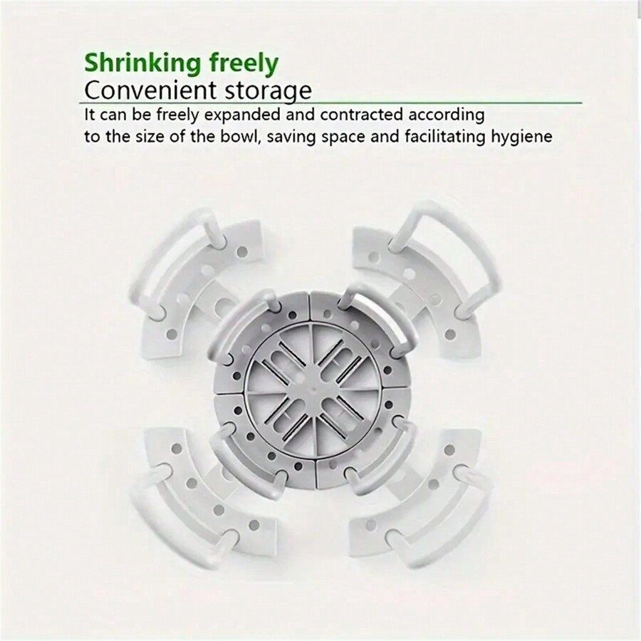 Expandable Kitchen Storage Organizer Rack With Drainage Plastic Dish