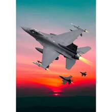 1 tấm áp phích hành tinh máy bay phản lực tranh vải in HD hiện đại nghệ thuật treo tường hình ảnh cho phòng khách trang trí nhà không có khung - Nhiều màu - Xem 16