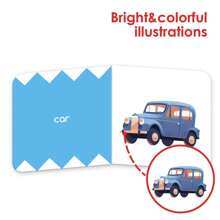 10册套装，适合0-3岁儿童的早期学习色彩认知，英文内容，10种常见颜色搭配相应的生活场景、食物、动物、用品，生动形象，小尺寸设计适合0-3岁儿童握持，耐用抗撕裂，圆角，方便拉出式包装 - 英語 - 查看 6