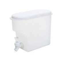 1 pieza Jarra horizontal de agua fría con grifo, gran capacidad de 3500ml, apta para refrigerador, durable, para uso doméstico - Blanco - Ver 11