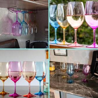 Reusable Transparent Plastic Party Cups, And Unbreakable Wine/Cocktail/Champagne/Dessert Glasses, Suitable For Party