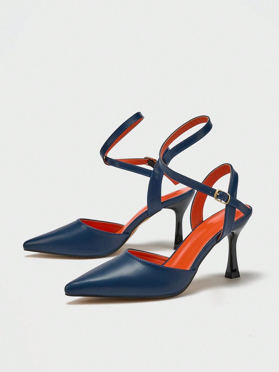 Women's Pointed Toe Thin High Heel CrissCross Strap Daily Office Party