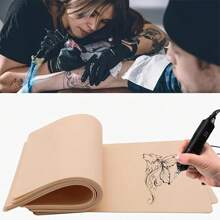 5/10/20pcs Blank 6"X8" 1mm Thick Tattoo Practice Skin Set, Suitable For Tattooing And Microblading - Apricot - View 2