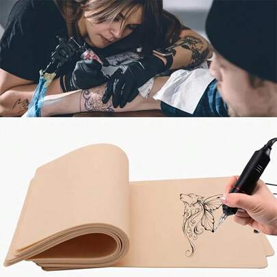 5/10/20 piezas Piel de práctica en blanco de 6"X8" y 1mm de grosor, apta para tatuajes y microblading