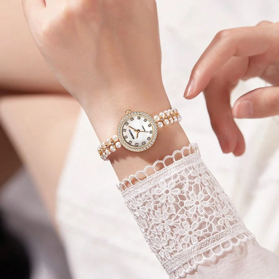 Đồng hồ đeo tay thời trang dành cho nữ với bộ máy thạch anh tinh tế và vẻ ngoài cực kỳ hấp dẫn, thích hợp để đeo hàng ngày hoặc làm quà tặng - Vàng - Xem 1