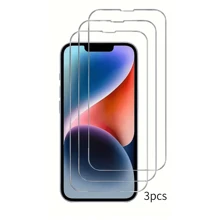 3pcs Apple Series Ultra High Definition Tempered Glass Screen Protectors, Compatible With Iphone 16/16 Plus/16 Pro/16 Pro Max/15/15 Pro/15 Pro Max/15 Plus/14/14 Pro/14 Plus/14 Pro Max/13/13 Pro/13 Mini/13 Pro Max/12/12 Pro/12 Pro Max/12 Mini/11/11 Pro/11 Pro Max/Pro Max, 9H Hardness Anti-Scratch And Anti-Fingerprint - Clear - View 19