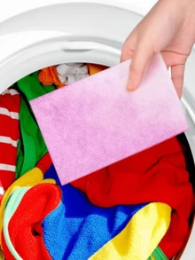 50 Pcs/Set Color Catcher Laundry Sheets - Dye Trapping & Anti-Transfer Wash Paper, For Mixed Washes - Multicolor - View 9