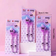 Sanrio 2 Stücke Schreibwaren Kinder unsichtbarer fluoreszierender Nummern-Markierungsstift, farbloses Lichtillustrationslineal, Rückkehr zur Schule
