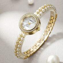 Đồng hồ đeo tay thời trang dành cho nữ với bộ máy thạch anh tinh tế và vẻ ngoài cực kỳ hấp dẫn, thích hợp để đeo hàng ngày hoặc làm quà tặng - Vàng - Xem 10