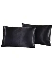 Juego de cama de seda de satén para cama Queen o King, que incluye edredón, cobertor, sábana plana y sábana ajustable - Marrón - Ver 5