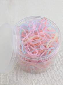 1 盒女士厚大号彩色一次性弹性发带马尾辫夹 - 彩色 - 查看 16